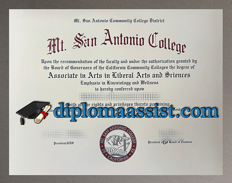 Buy Mt. San Antonio College diploma