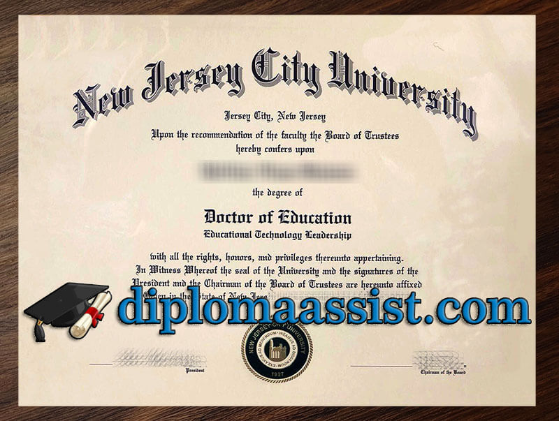 Where to order New Jersey City University diploma?