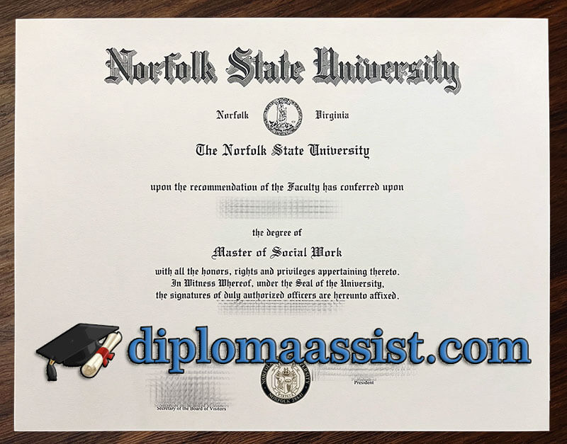 Buy Norfolk State University diploma