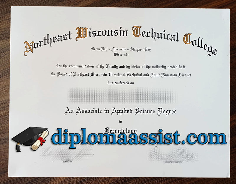 buy Northeast Wisconsin Technical College diploma