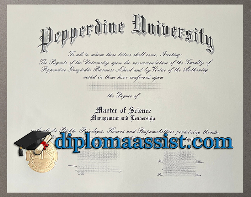 Buy Pepperdine University diploma