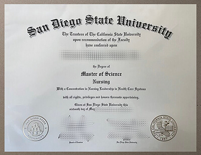 get San Diego State University diploma