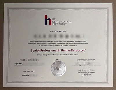buy HR certification Institute certificate