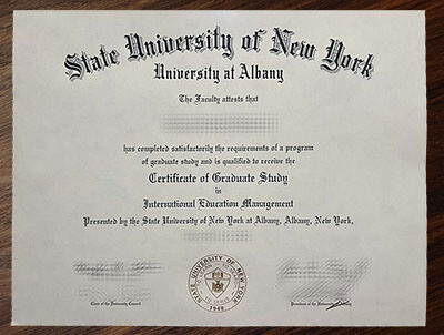 SUNY Albany diploma