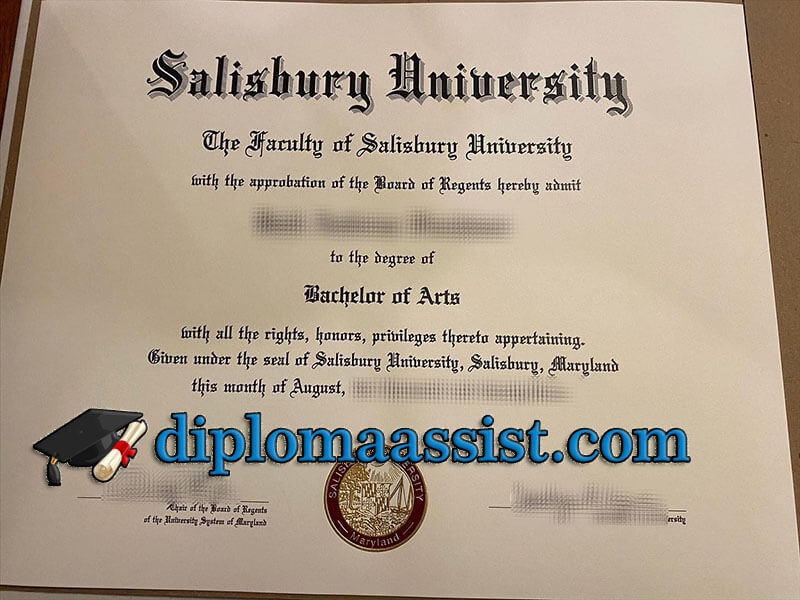 Buy Salisbury University diploma