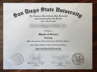 Make San Diego State University diploma
