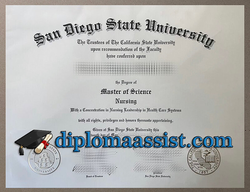 Buy San Diego State University diploma