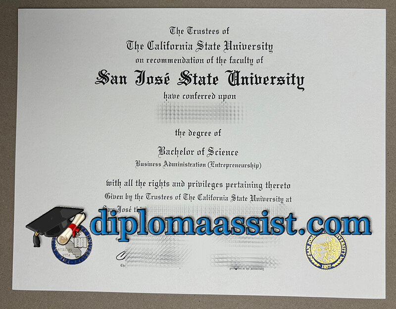buy San Jose State University diploma