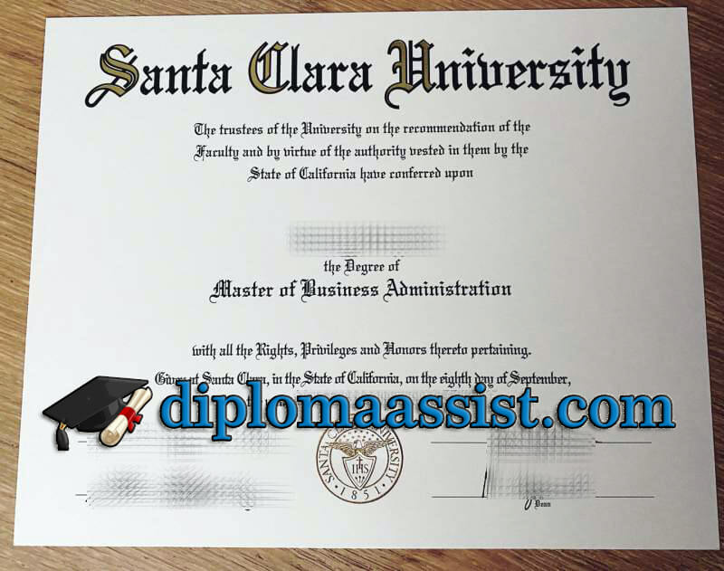 buy Santa Clara University diploma