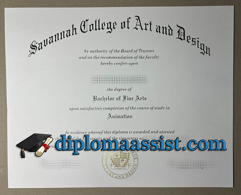 Buy Savannah College of Art and Design diploma