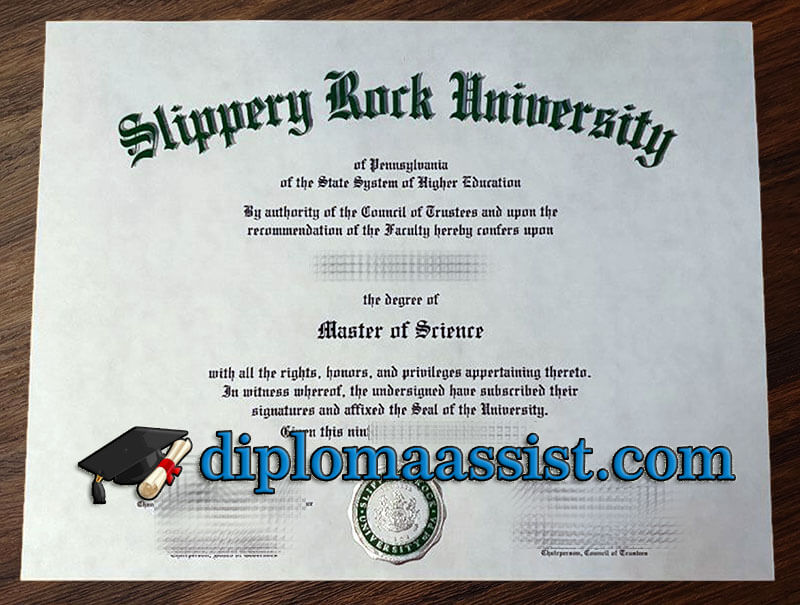 order Slippery Rock University diploma