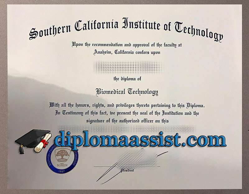 get Southern California Institute of Technology diploma