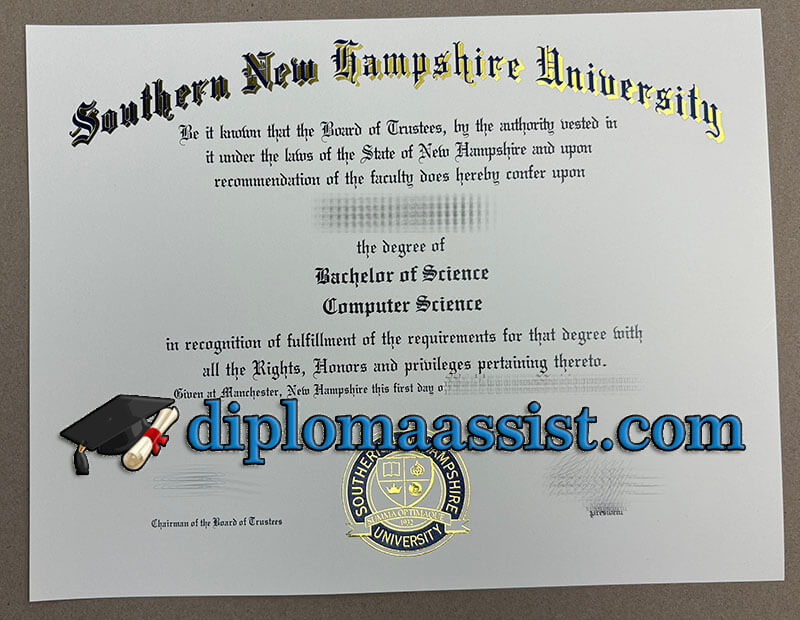 get Southern New Hampshire University diploma