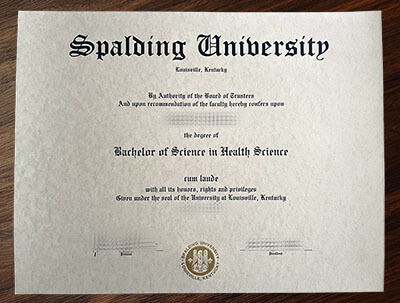 fake Spalding University diploma