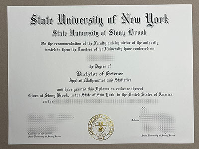 fake Stony Brook University diploma
