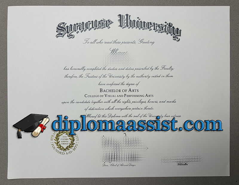 Buy Syracuse University diploma
