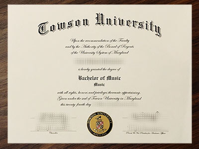 get a Towson University diploma