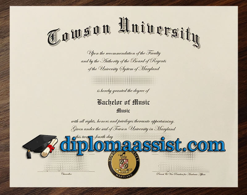 buy Towson University diploma