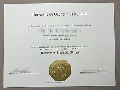 Order UQAC degree