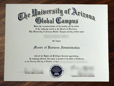 Make University of Arizona Global Campus diploma