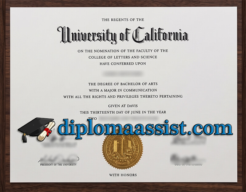 buy University of California Davis diploma