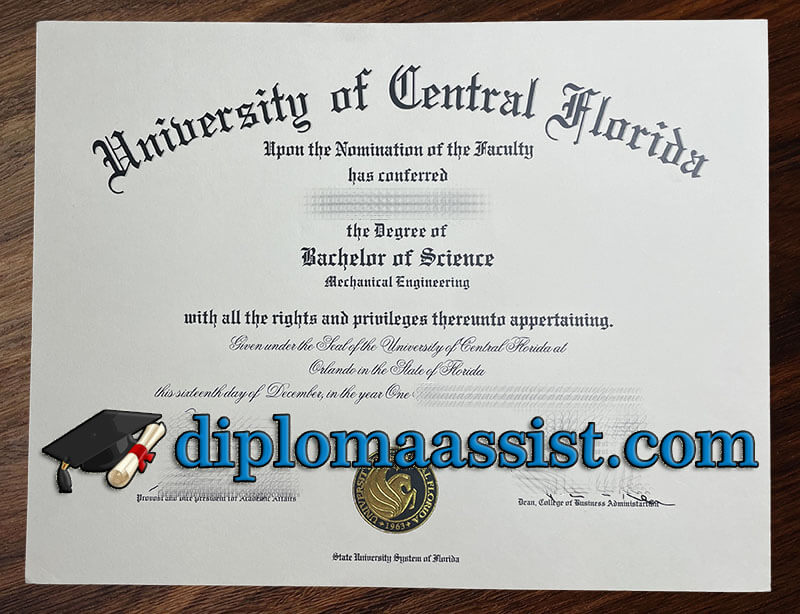 How to order University of Central Florida diploma?