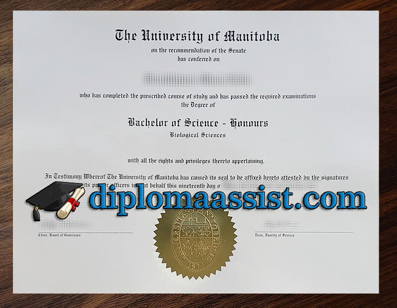 Buy University of Manitoba diploma