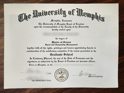 University of Memphis diploma