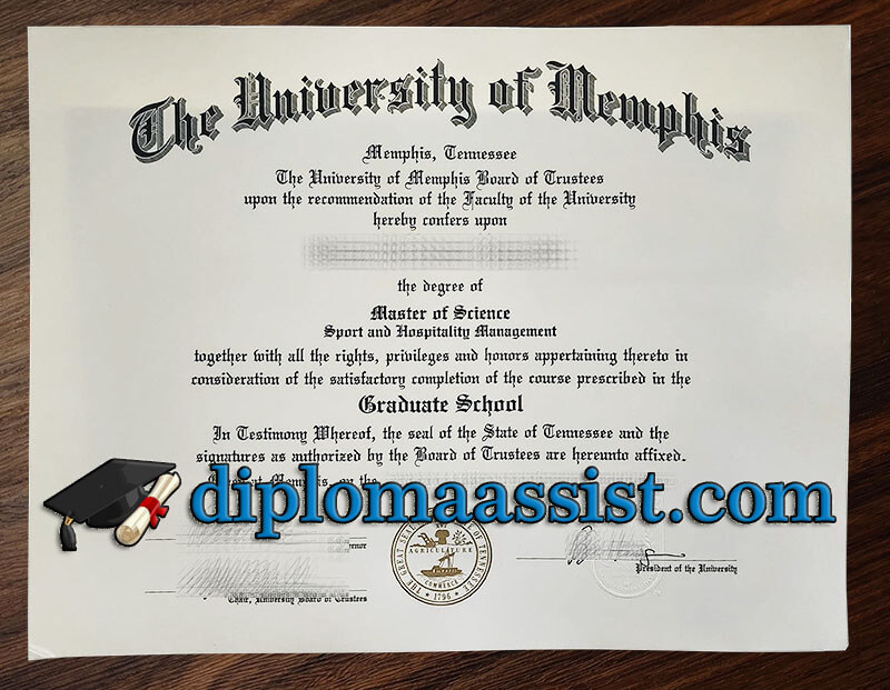 Buy University of Memphis diploma
