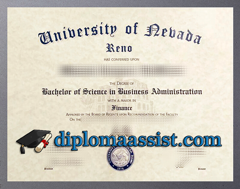Buy University of Nevada Reno diploma