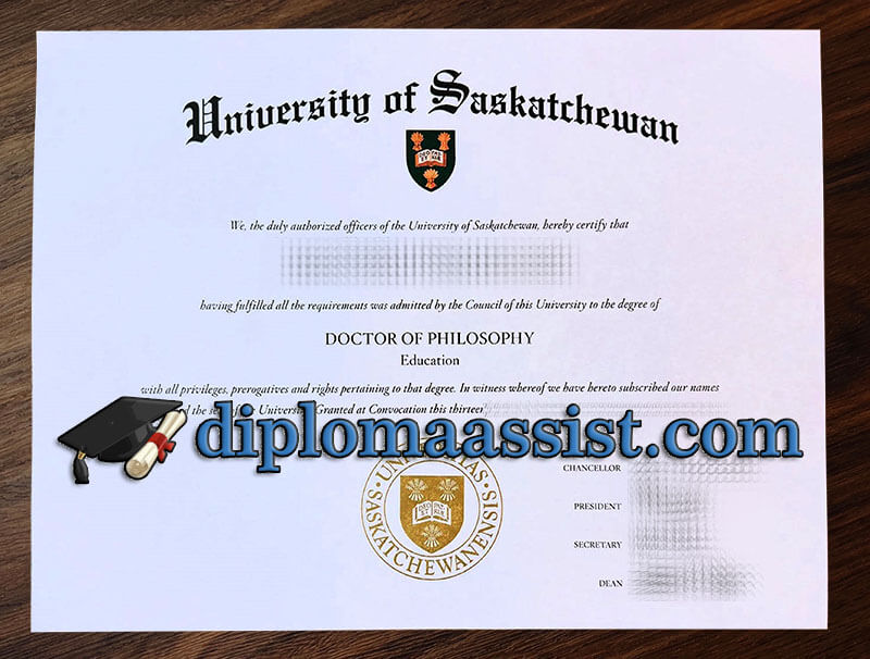 Buy University of Saskatchewan diploma