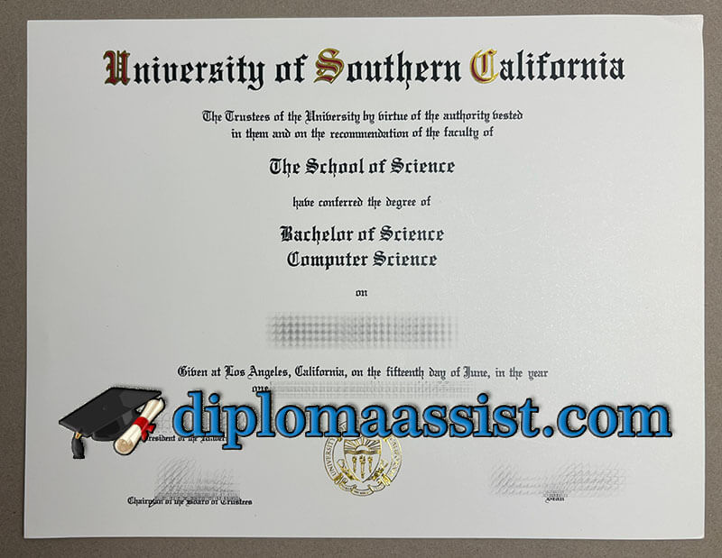 Buy University of Southern California diploma
