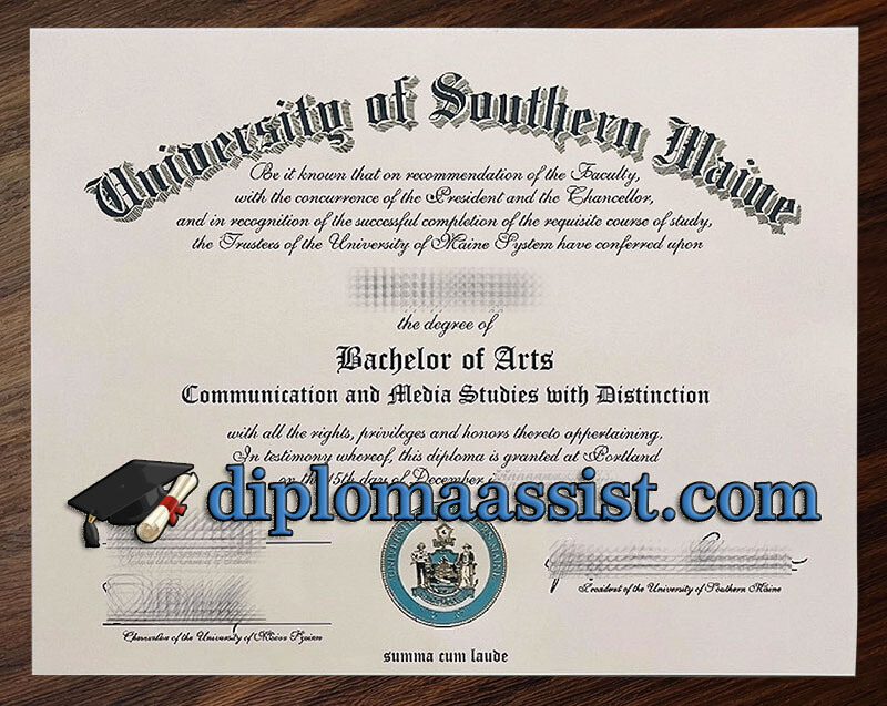 Buy University of Southern Maine diploma