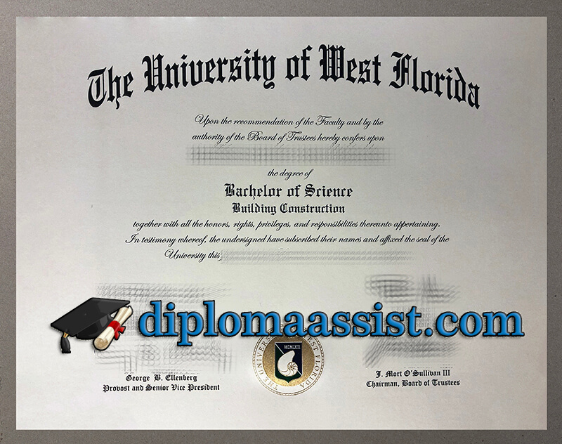 Buy University of West Florida diploma