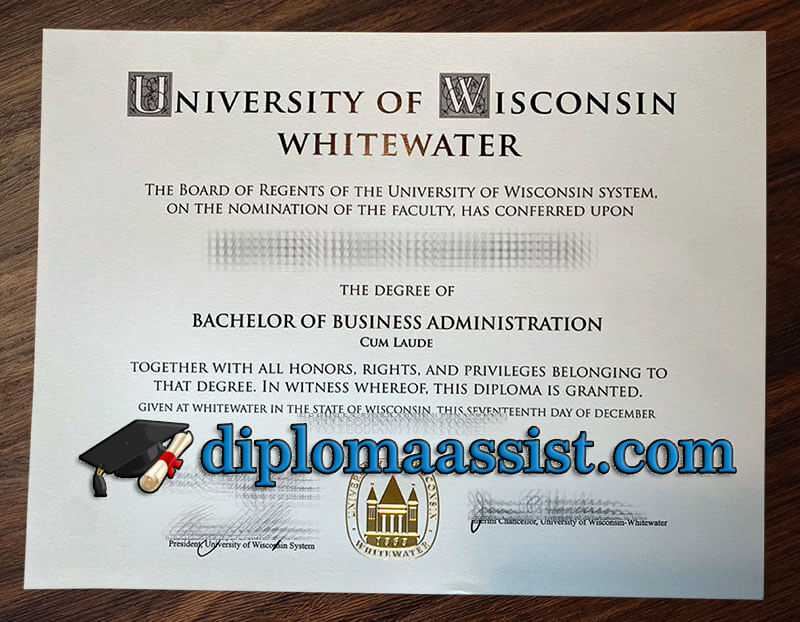 buy University of Wisconsin Whitewater diploma