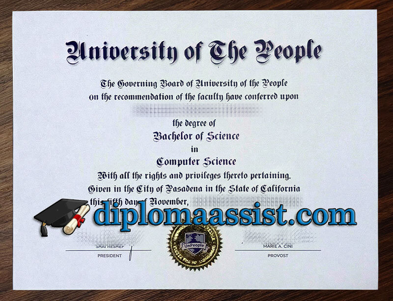 Buy University of the People diploma