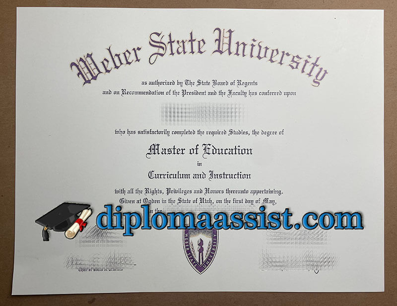 order Weber State University diploma