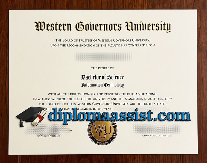 order Western Governors University diploma