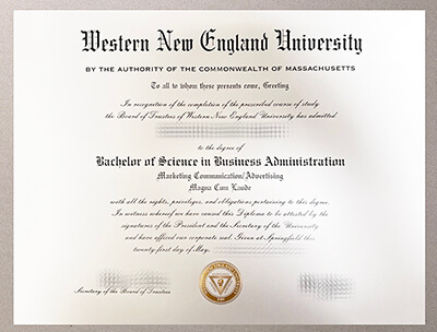 buy Western New England University diploma