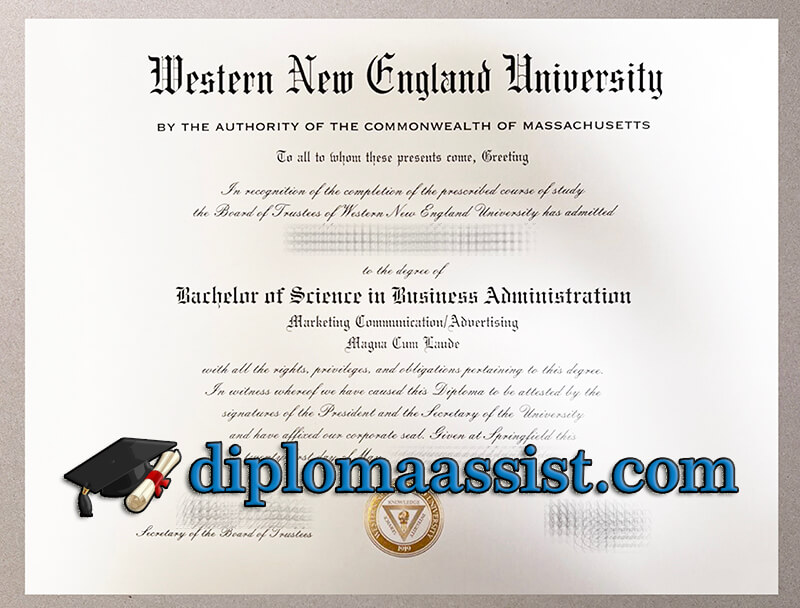Buy Western New England University diploma