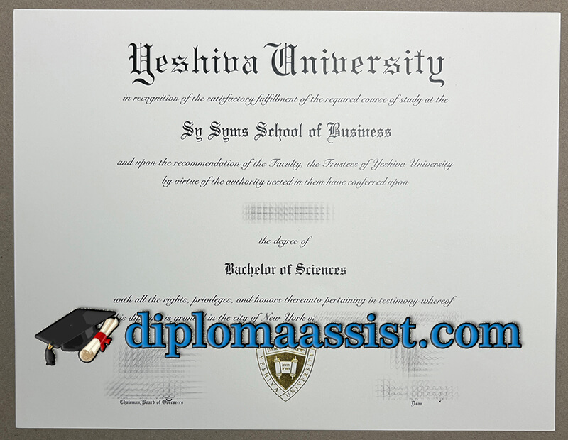 Buy Yeshiva University diploma