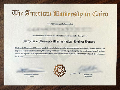 buy American University in Cairo diploma