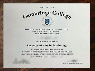 Order Cambridge College diploma
