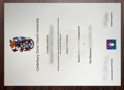 Canterbury Christ Church University diploma