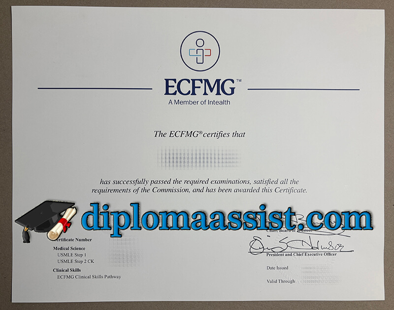 Buy ECFMG certificate