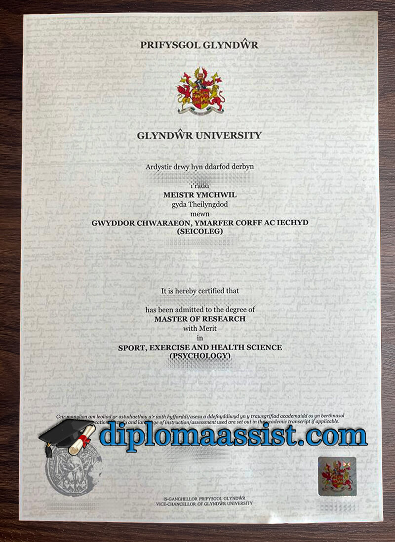 Buy Glyndwr University diploma