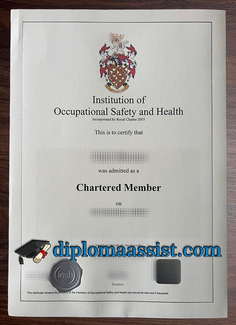 Buy IOSH certificate