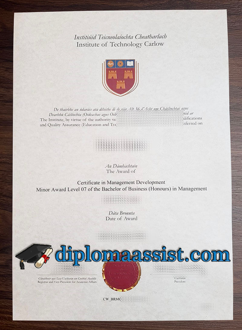 buy Institute of Technology Carlow diploma
