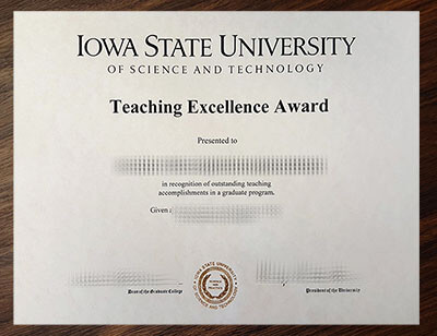 Make Iowa State University diploma