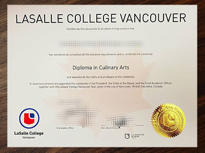 Order LaSalle College Vancouver diploma